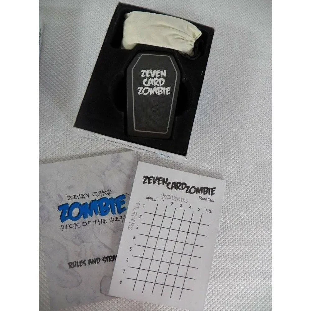 Zeven Card Zombie Deck Of The Dead Card Strategy Game
